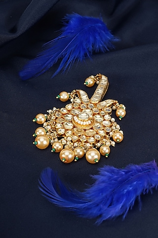 Shop Golden Brooch For Sherwani For Men Online From India'S Luxury  Designers 2023