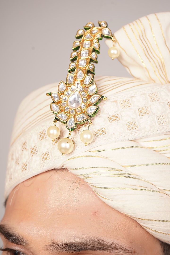 Gold Pearl & Emerald Kalangi by Suhana art & jewels