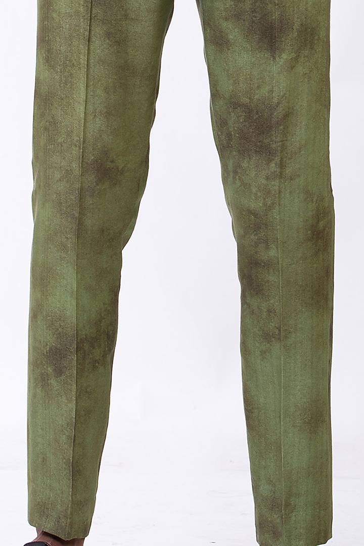 Olive Handcrafted Tuxedo Set by Saksham and Neharicka Men at Pernia's Pop Up Shop