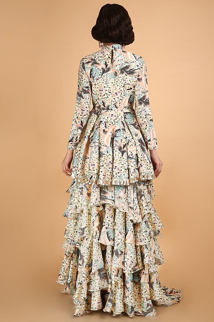 Pastel Pink Hand Embroidered Wedding Lehenga Set by Saksham and Neharicka at Pernia's Pop Up Shop