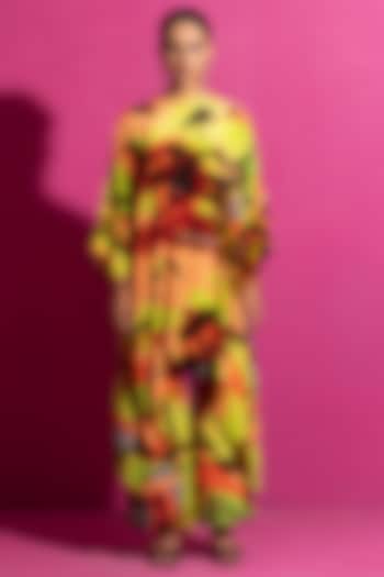 Multi-Colored Crepe Printed Co-Ord Set by Saksham and Neharicka at Pernia's Pop Up Shop