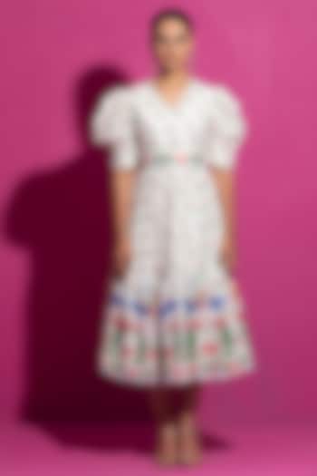 Multi-Colored Cotton Printed Summer Dress by Saksham and Neharicka at Pernia's Pop Up Shop