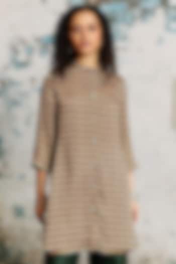 Multi-Colored Satin Digital Printed Shirt by Saksham and Neharicka at Pernia's Pop Up Shop