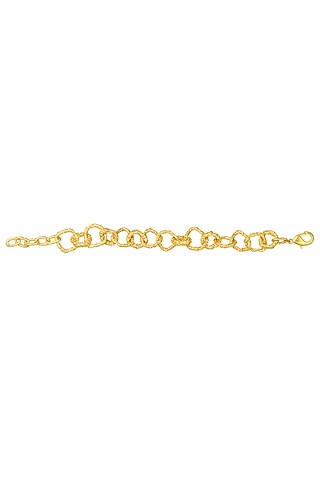 Gold Plated Crudo Catene Bracelet by Flowerchild By Shaheen Abbas