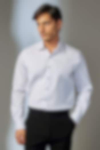 Ivory Giza Cotton Wedding Shirt by SALIL BHATIA at Pernia's Pop Up Shop