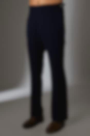 Blue Japanese Fabric Trousers by SALIL BHATIA at Pernia's Pop Up Shop