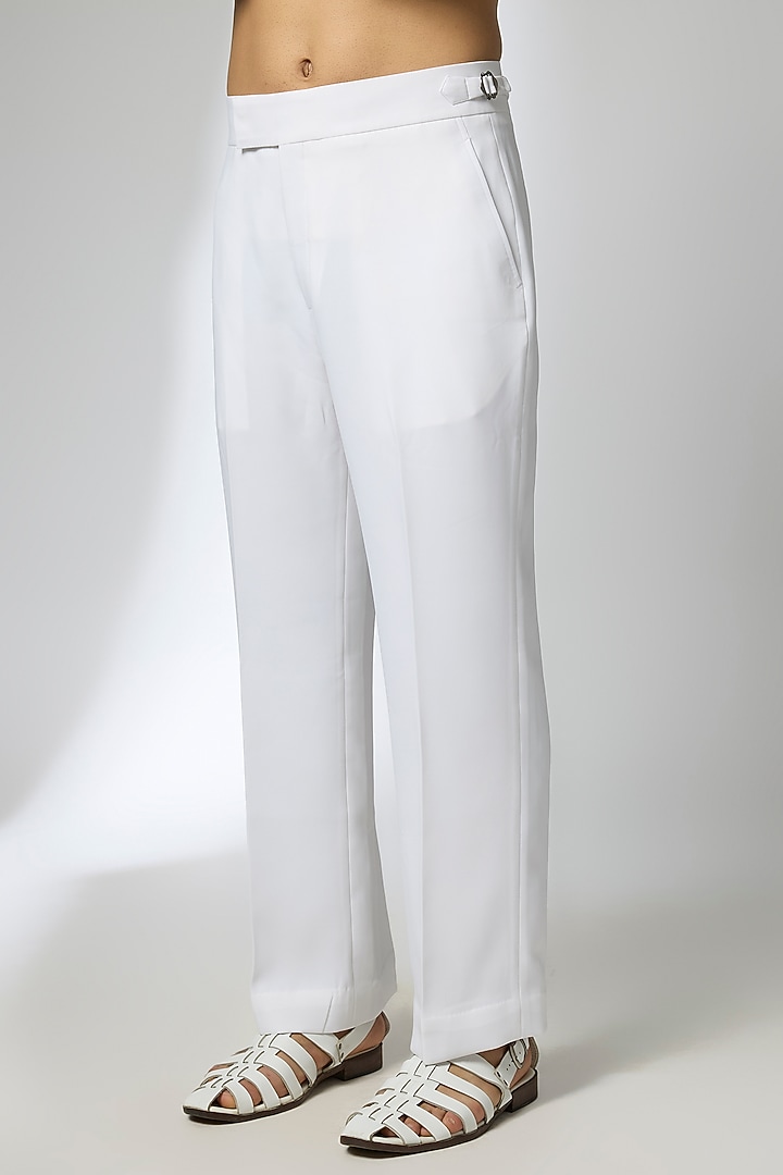 Ivory Japanese Fabric Mirror Embroidered Kurta Set by SALIL BHATIA at Pernia's Pop Up Shop
