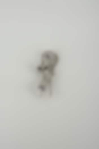 Silver Finish Embellished Mystic Cat Brooch by SALIL BHATIA at Pernia's Pop Up Shop