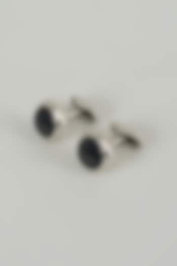 Silver Finish Metal Cufflinks (Set Of 2) by SALIL BHATIA at Pernia's Pop Up Shop