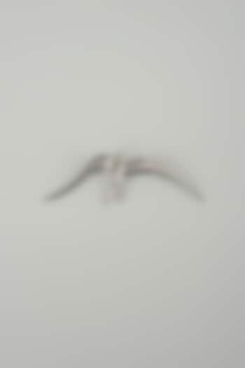 Silver Finish Embellished Sailing Albatross Brooch by SALIL BHATIA at Pernia's Pop Up Shop
