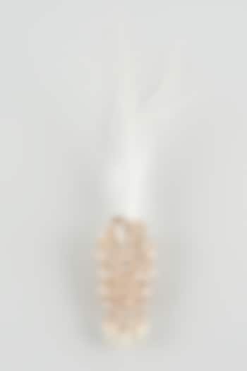 Gold Finish Kundan Polki & Pearl Feather Kalangi by SALIL BHATIA at Pernia's Pop Up Shop