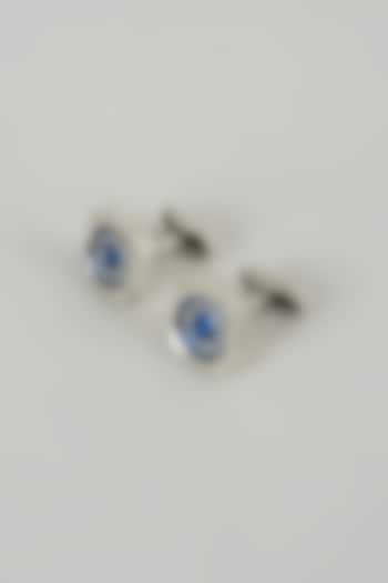 Silver Finish Nebula Cufflinks (Set Of 2) by SALIL BHATIA at Pernia's Pop Up Shop