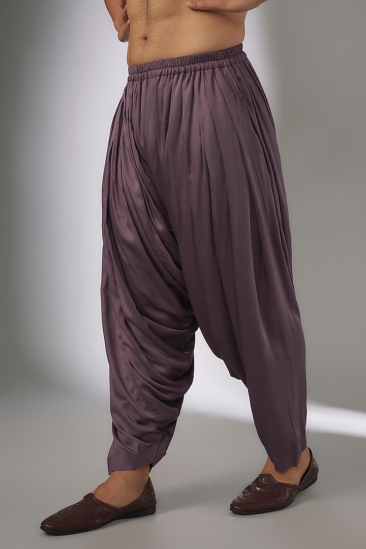 Mauve Ombre Dola Silk Sequins Embellished Kurta Set by SALIL BHATIA at Pernia's Pop Up Shop