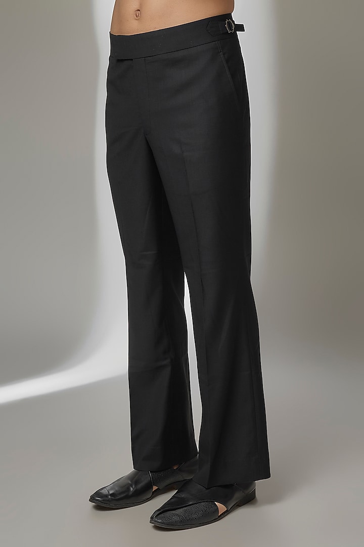 Black Silk Chanderi Embellished Wedding Bandhgala by SALIL BHATIA at Pernia's Pop Up Shop