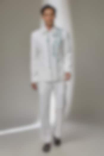 Ivory Japanese Fabric Co-Ord Set by SALIL BHATIA at Pernia's Pop Up Shop