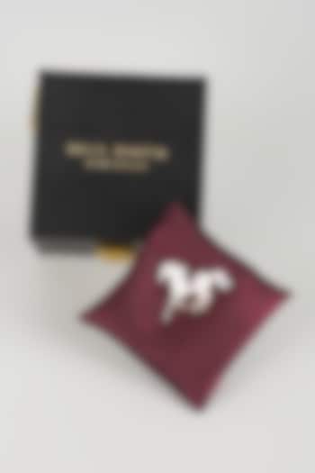Gold Finish Racing Horse Brooch Pin by SALIL BHATIA at Pernia's Pop Up Shop