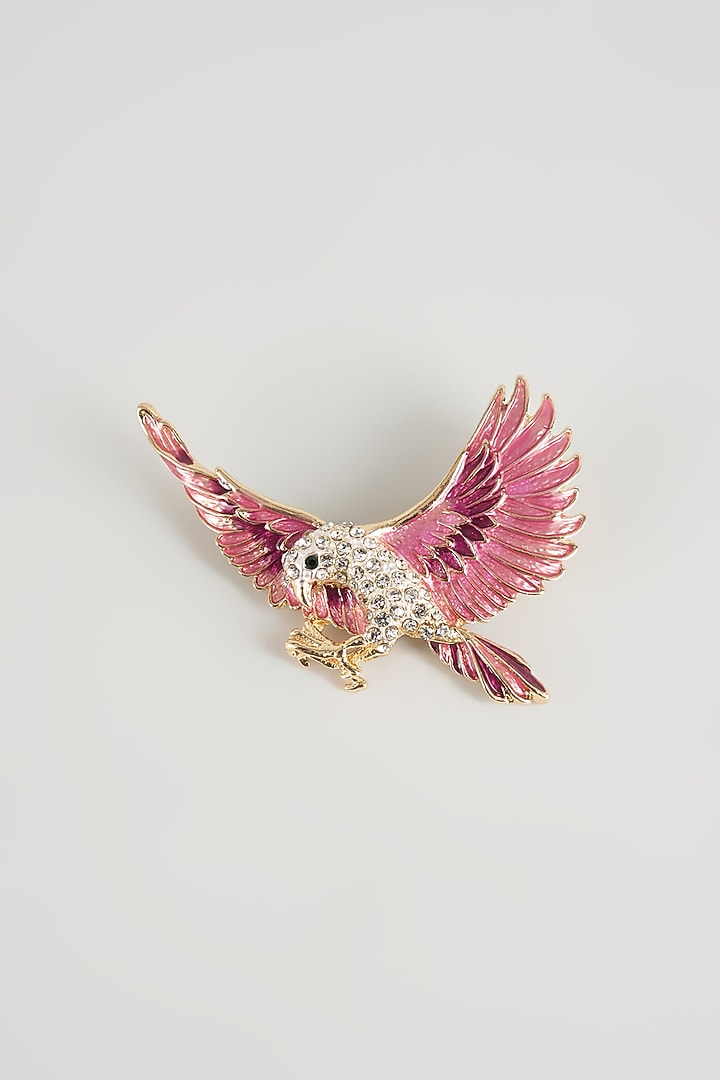 Gold Finish Falcon Brooch by SALIL BHATIA at Pernia's Pop Up Shop