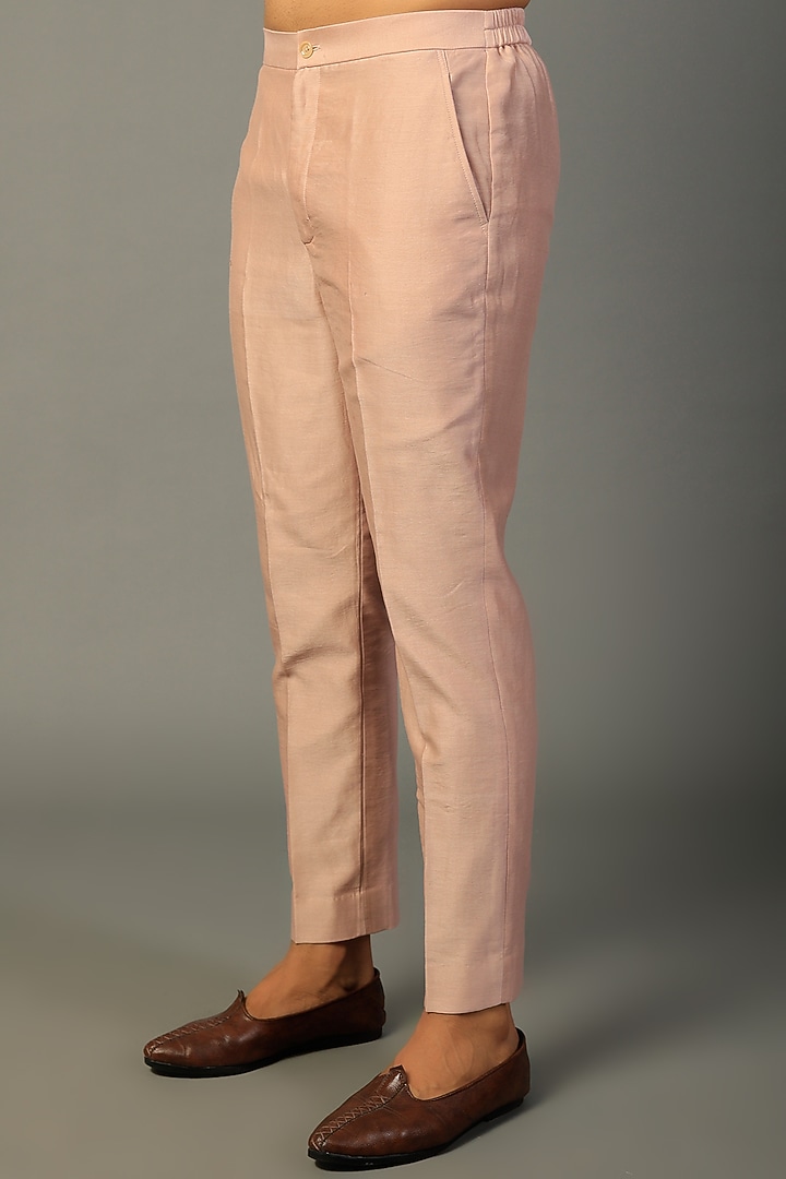 Dusty Pink Georgette Embellished Indo-Western Set by SALIL BHATIA at Pernia's Pop Up Shop
