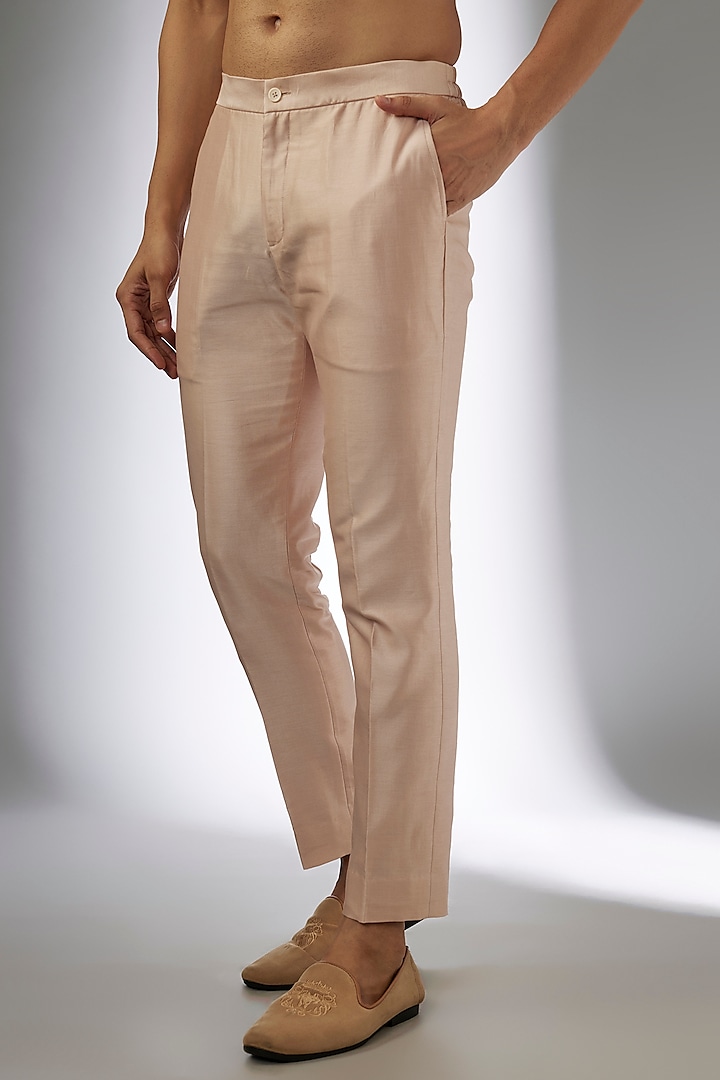Champagne Dola Silk Sequins Embellished Indo-Western Set by SALIL BHATIA at Pernia's Pop Up Shop