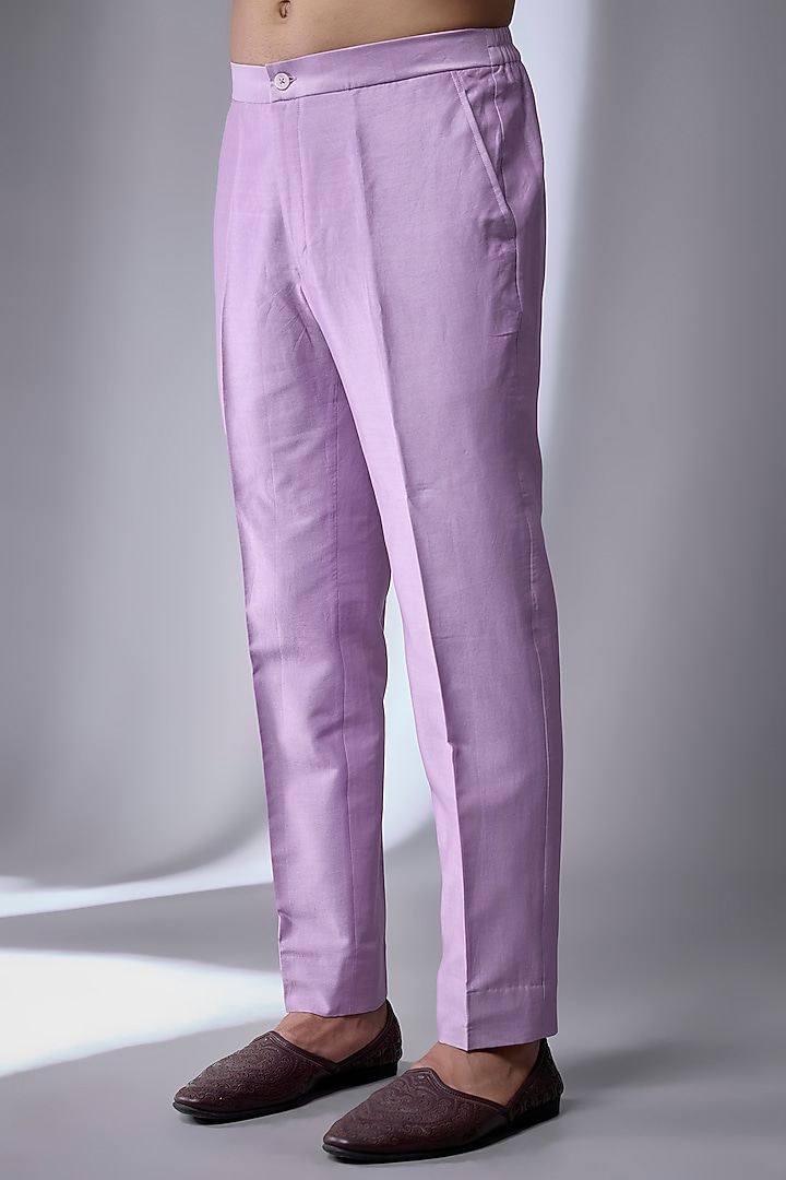 Lavender Chinon Embellished Wedding Indowestern Set by SALIL BHATIA at Pernia's Pop Up Shop