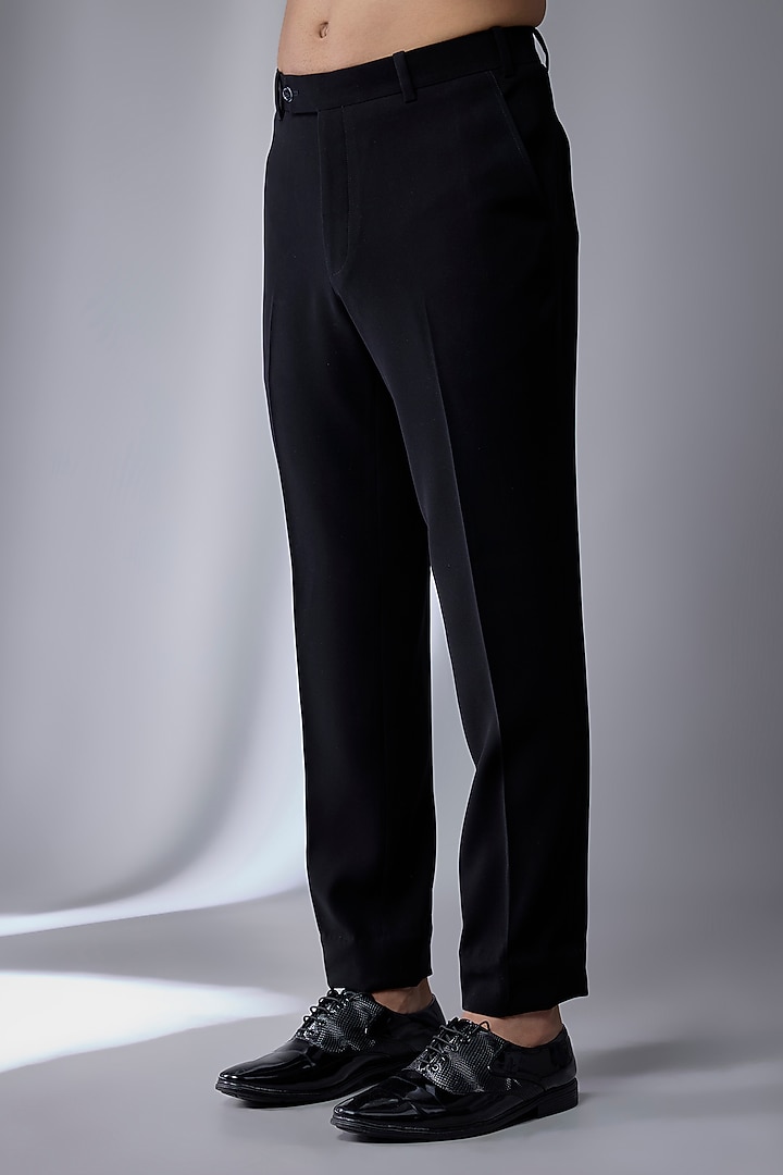 Black Giza Cotton Party Wear Shirt by SALIL BHATIA at Pernia's Pop Up Shop