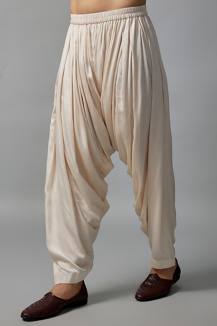 Antique Gold Georgette Sequins Embellished Kurta Set by SALIL BHATIA at Pernia's Pop Up Shop