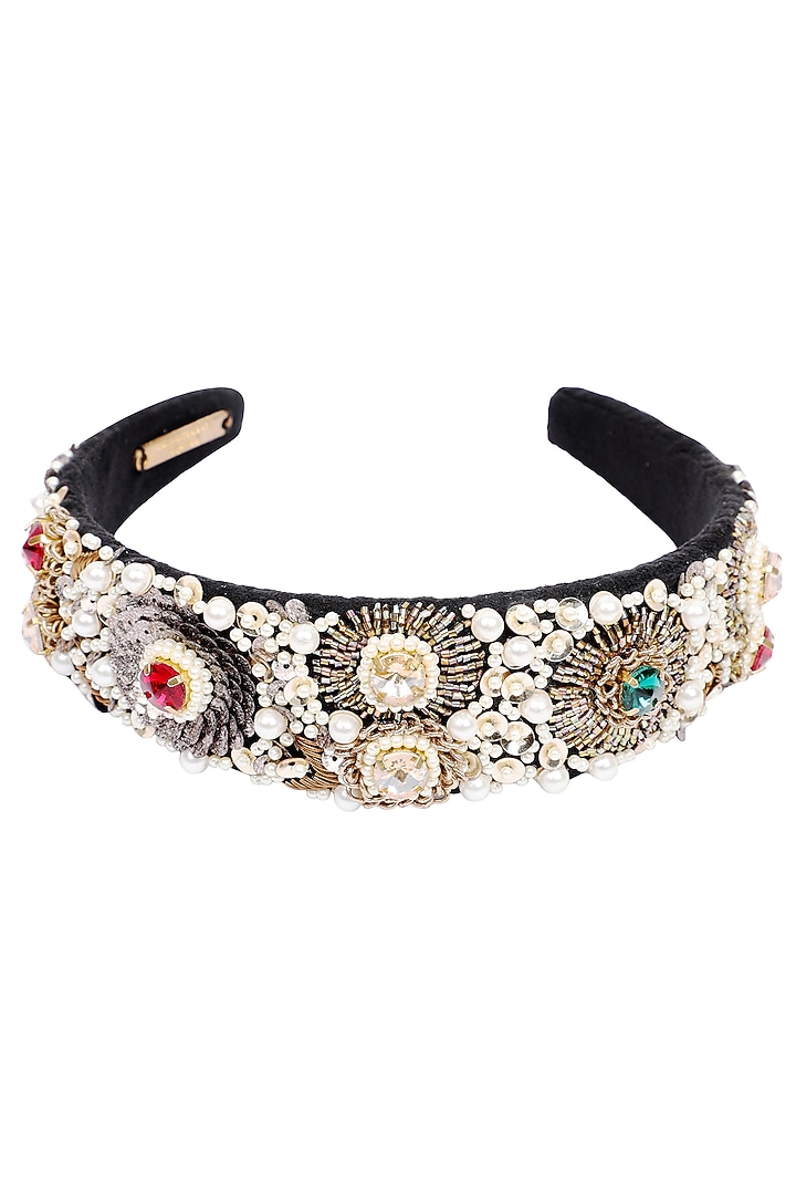 Multi-Coloured Embellished Hairband by Studio Accessories at Pernia's Pop Up Shop