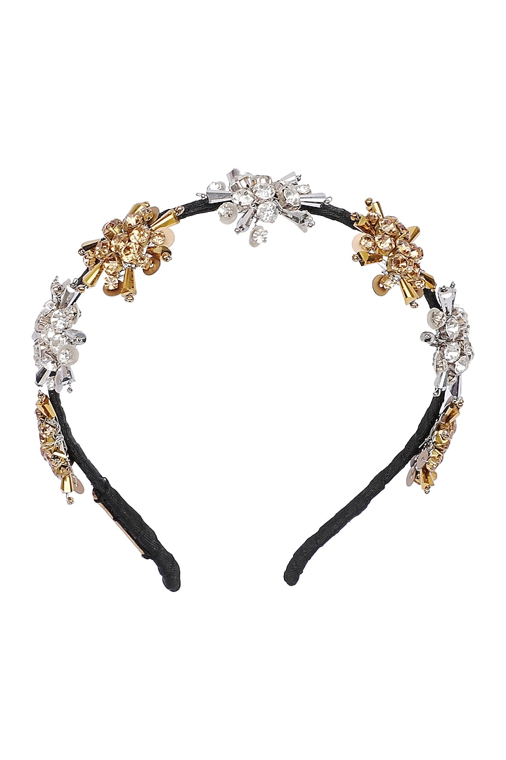 Gold & Silver Embellished Hairband by Studio Accessories