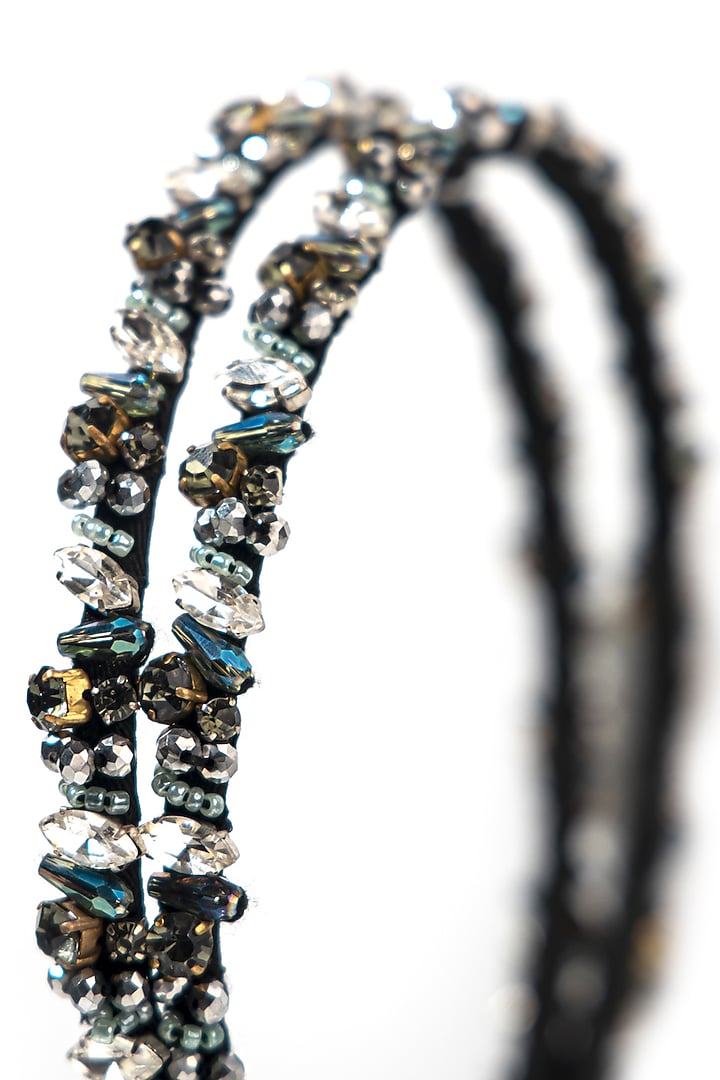 Multi-Colored Fabric Embellished Hairband by Studio Accessories at Pernia's Pop Up Shop