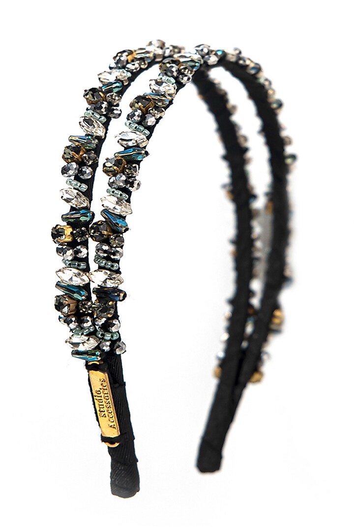 Multi-Colored Fabric Embellished Hairband by Studio Accessories at Pernia's Pop Up Shop