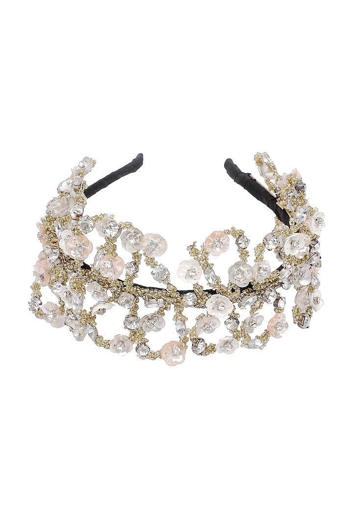 Silver & Gold Embellished Hairband by Studio Accessories
