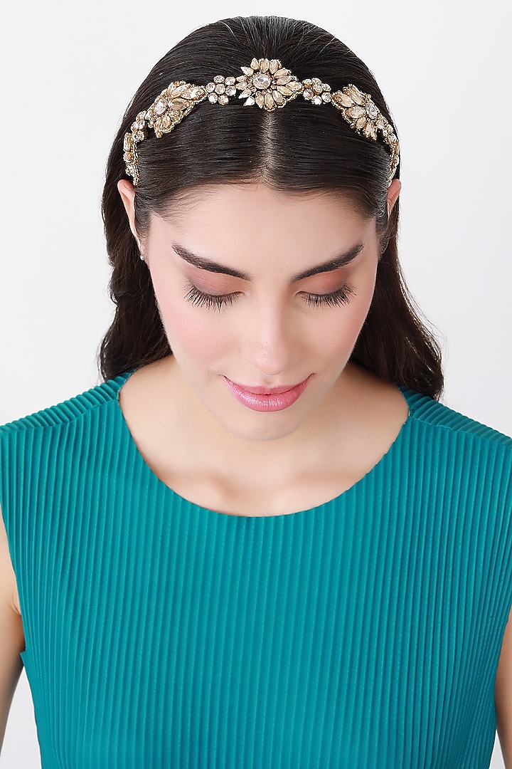 Gold Metal Hairband by Studio Accessories at Pernia's Pop Up Shop