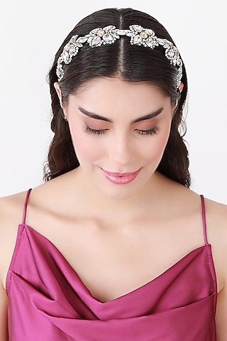Silver Metal Hairband by Studio Accessories