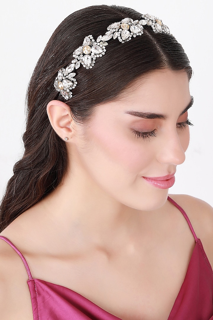 Silver Metal Hairband by Studio Accessories at Pernia's Pop Up Shop