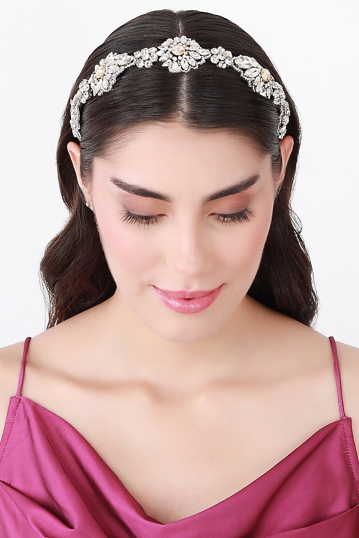 Silver Metal Hairband by Studio Accessories at Pernia's Pop Up Shop