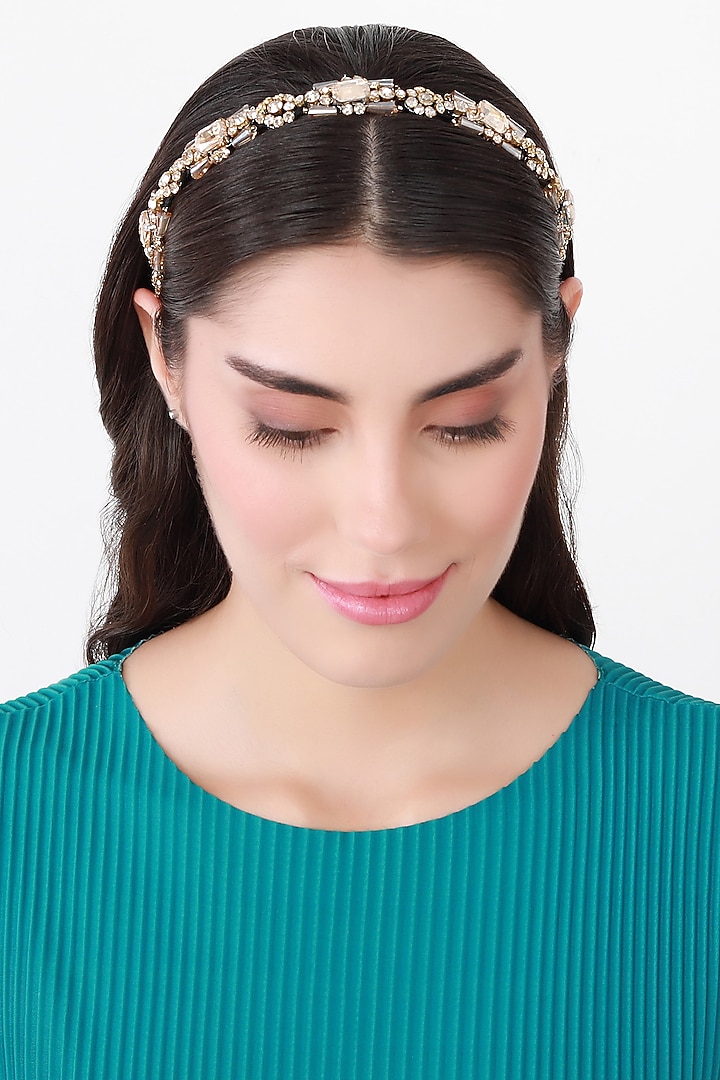 Gold Metal Hairband by Studio Accessories at Pernia's Pop Up Shop