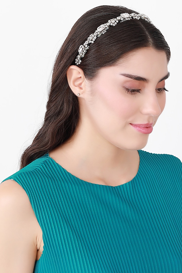 Silver Metal Hairband by Studio Accessories at Pernia's Pop Up Shop