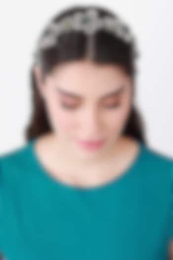 Green-Silver Metal Hairband by Studio Accessories at Pernia's Pop Up Shop