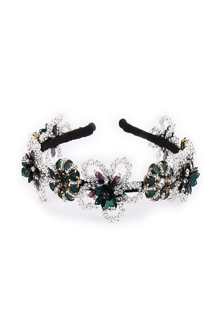 Green-Silver Metal Hairband by Studio Accessories at Pernia's Pop Up Shop