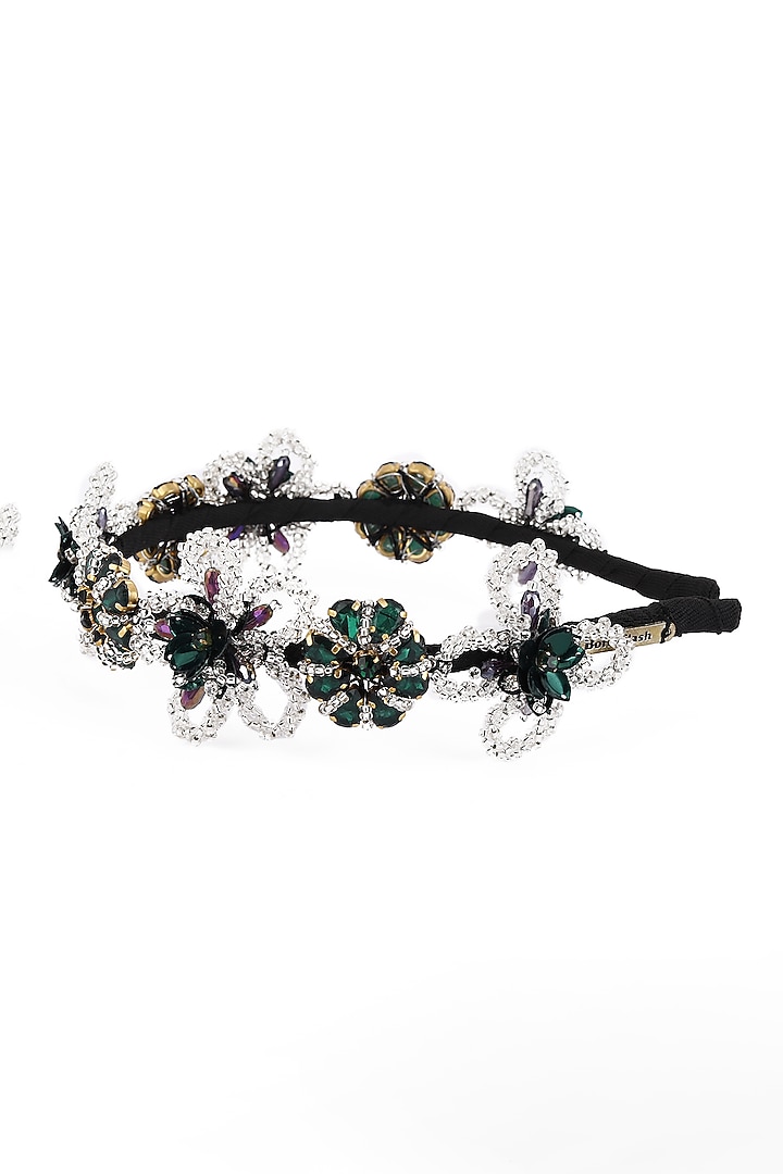 Green-Silver Metal Hairband by Studio Accessories at Pernia's Pop Up Shop