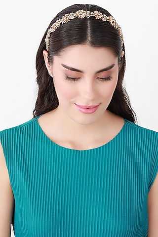 Gold Metal Hairband by Studio Accessories
