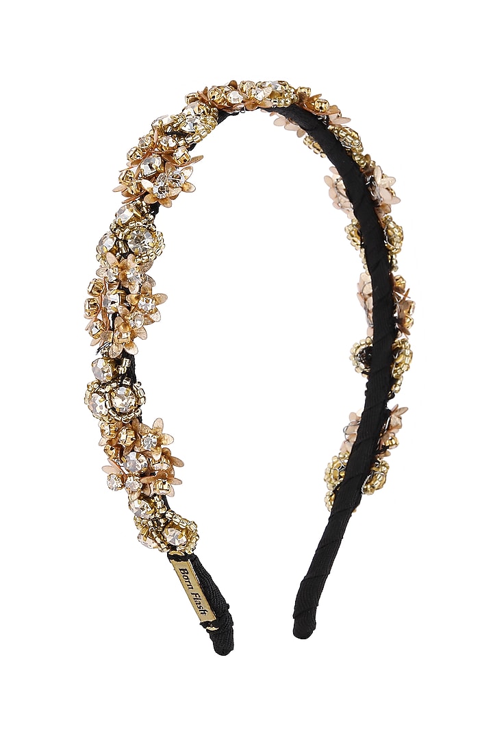 Gold Metal Hairband by Studio Accessories at Pernia's Pop Up Shop
