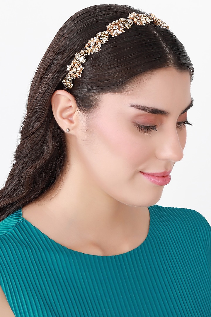 Gold Metal Hairband by Studio Accessories at Pernia's Pop Up Shop