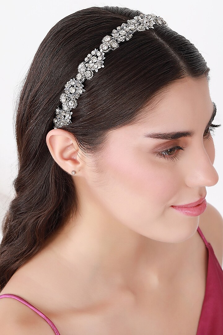 Silver Metal Hairband by Studio Accessories at Pernia's Pop Up Shop