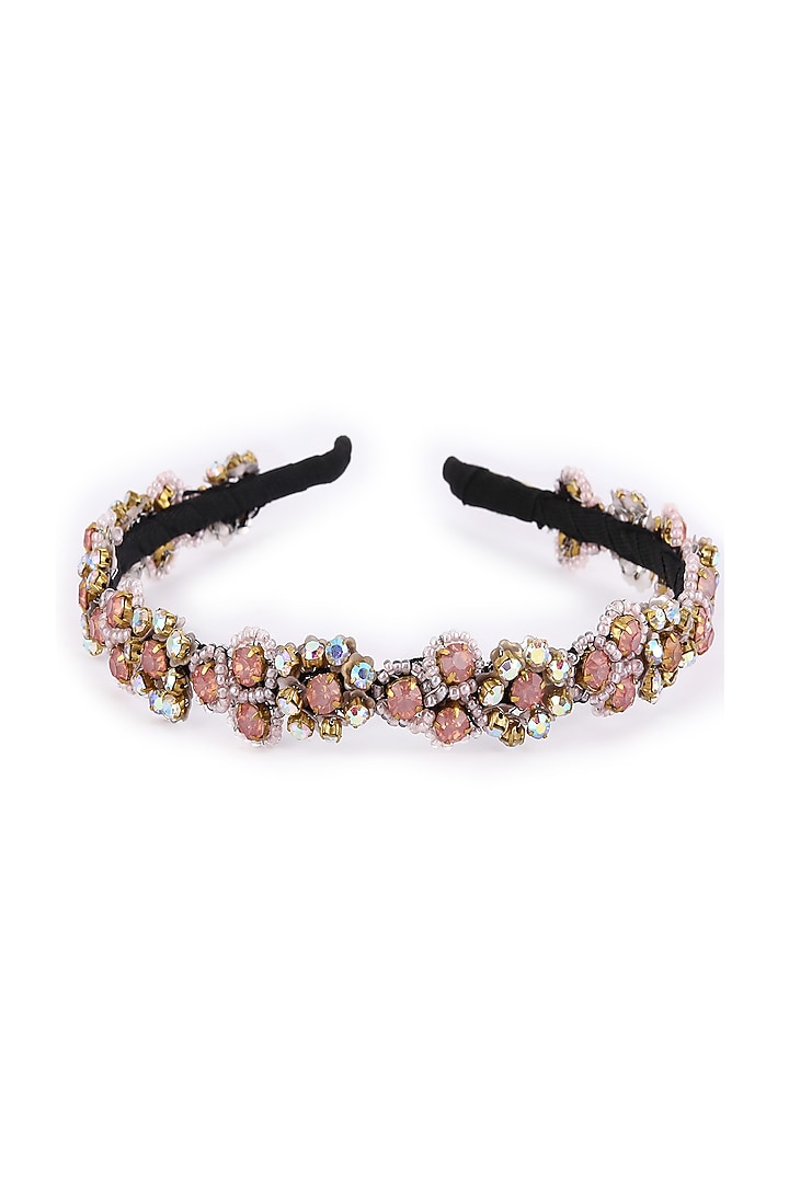 Pink Metal Hairband by Studio Accessories at Pernia's Pop Up Shop