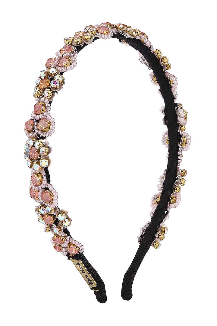 Pink Metal Hairband by Studio Accessories at Pernia's Pop Up Shop
