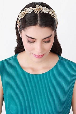 Gold Metal Hairband by Studio Accessories