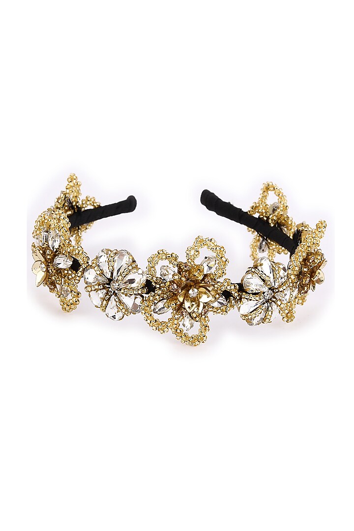 Gold Metal Hairband by Studio Accessories at Pernia's Pop Up Shop