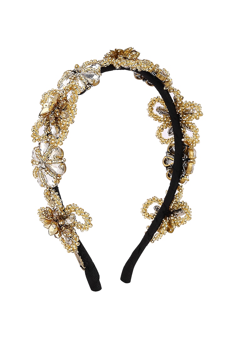 Gold Metal Hairband by Studio Accessories at Pernia's Pop Up Shop