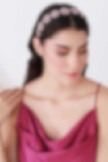 Pink Metal Hairband by Studio Accessories at Pernia's Pop Up Shop